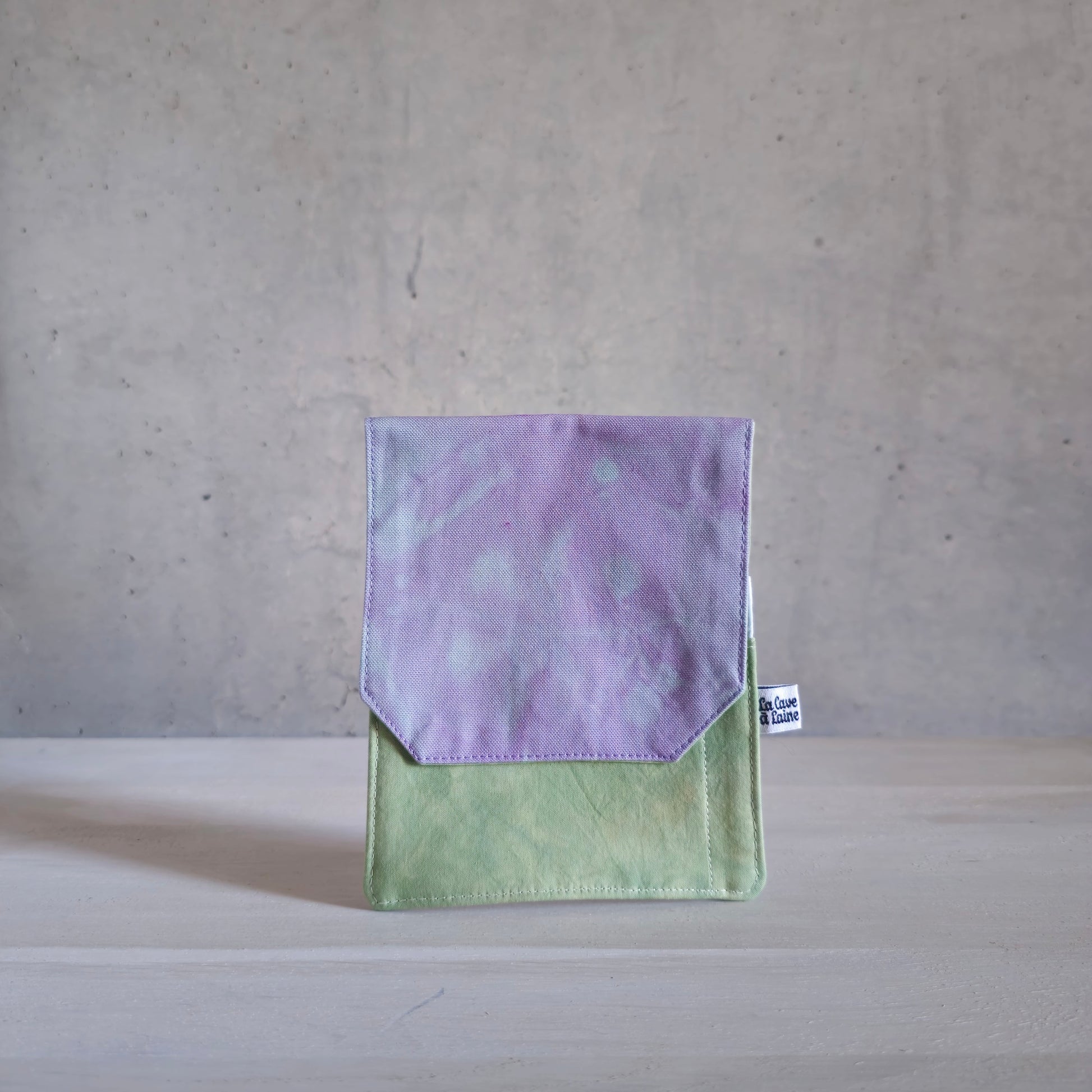 Travel Pouch - Lavender & Light Green-La Cave à Laine