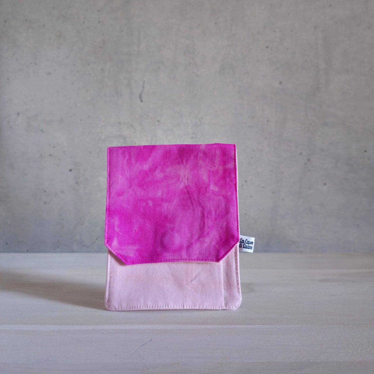 Travel Pouch - Fuchsia & Light Pink-La Cave à Laine