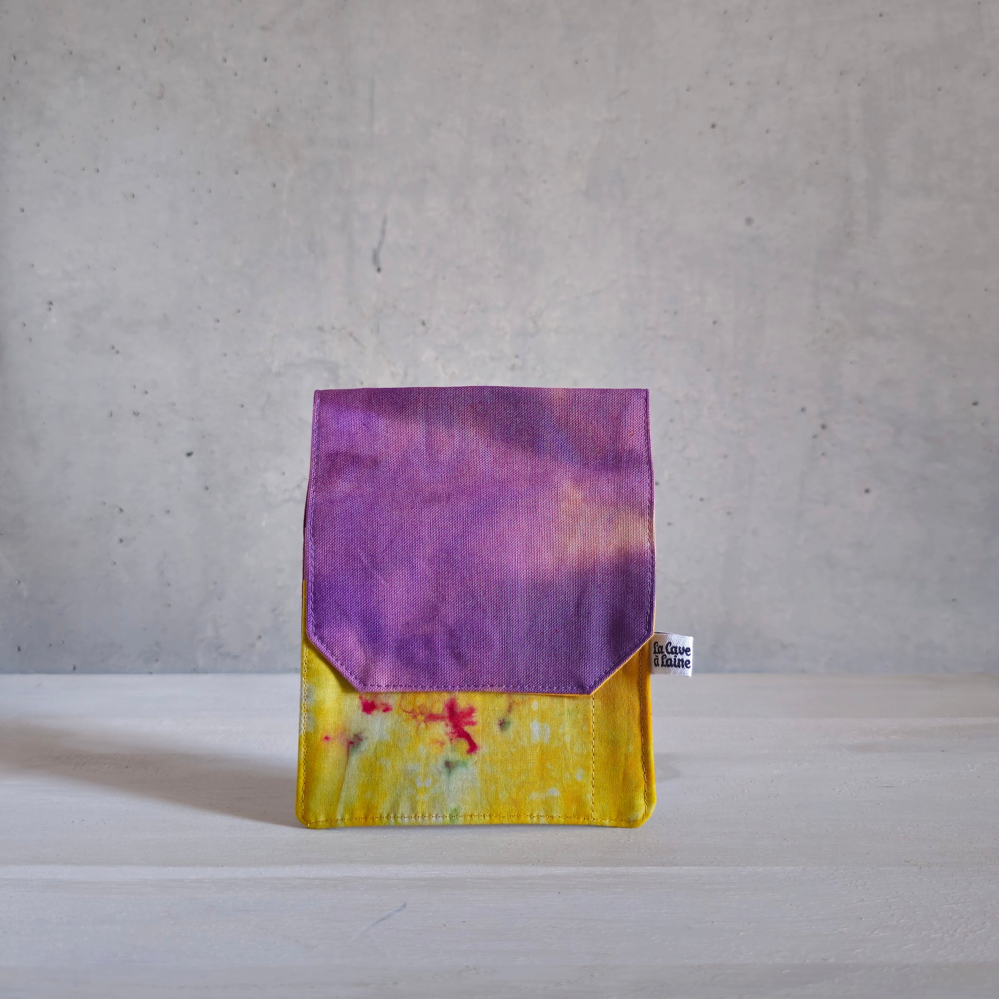 Travel Pouch - Purple & Yellow-La Cave à Laine