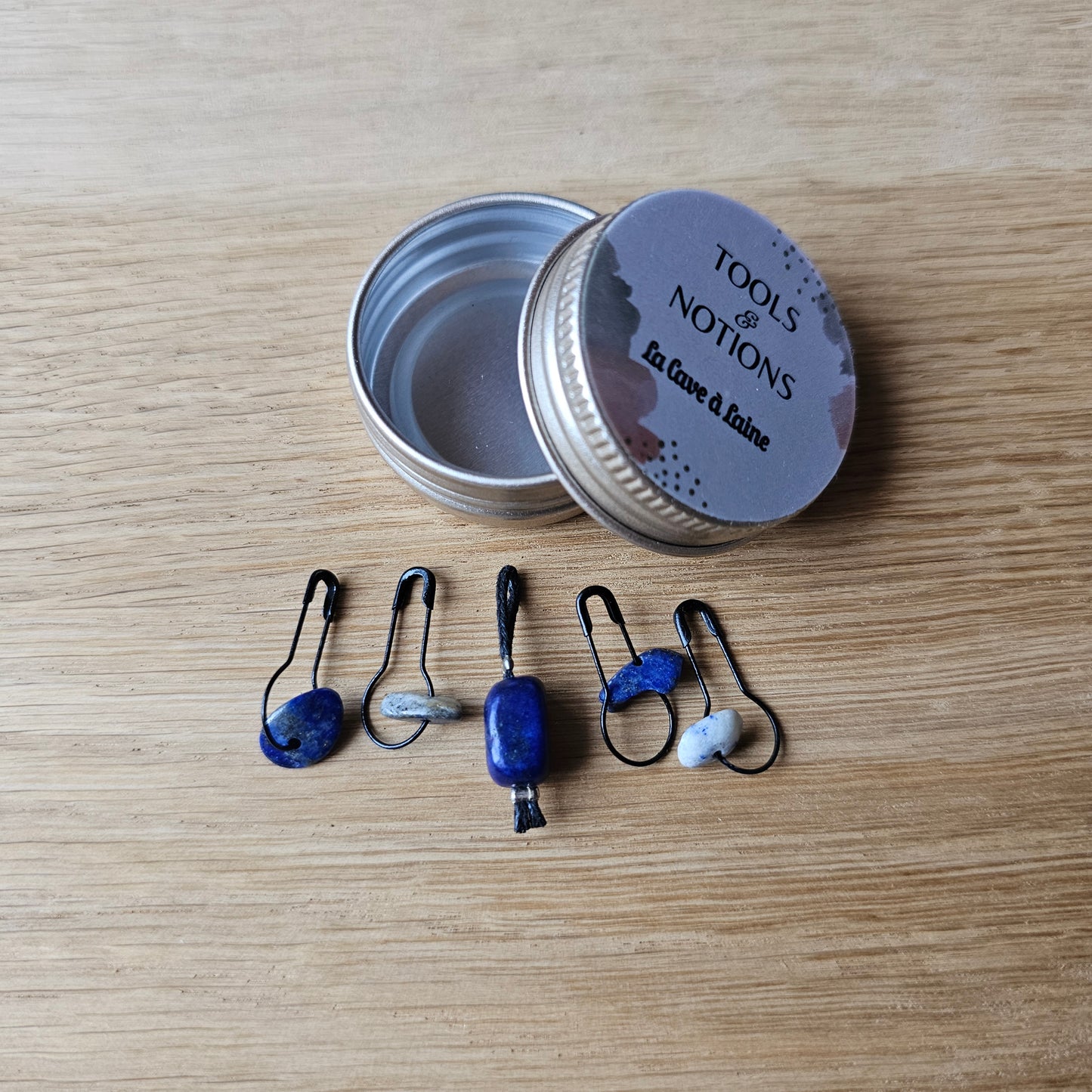 Deluxe Stitch Marker - Lapis Lazuli-La Cave à Laine