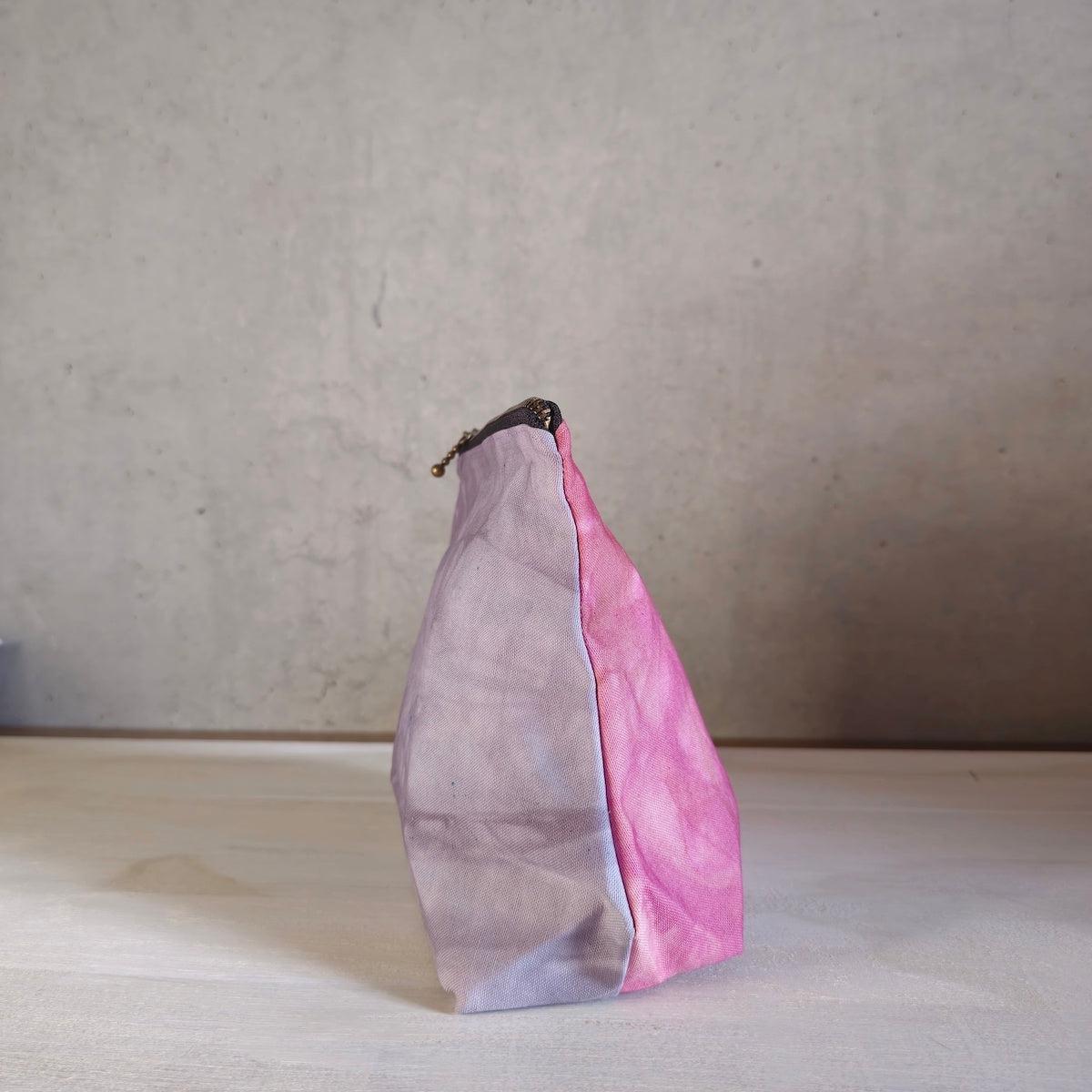 Zip Bag S - Grey & Pink-La Cave à Laine