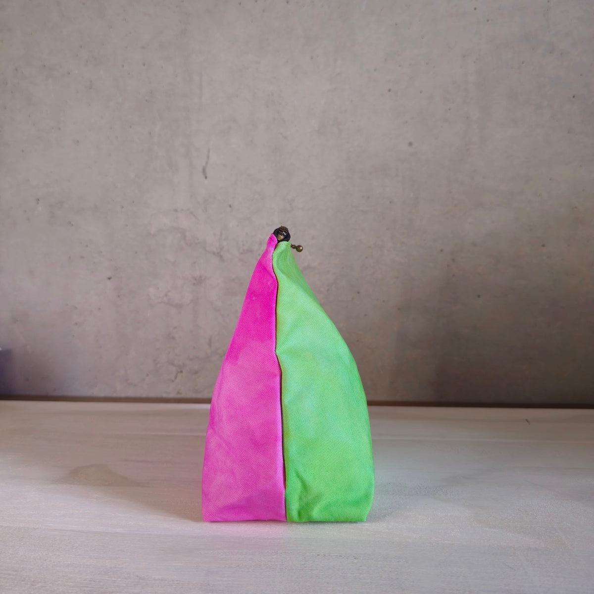 Zip Bag S - Fuchsia & Green-La Cave à Laine