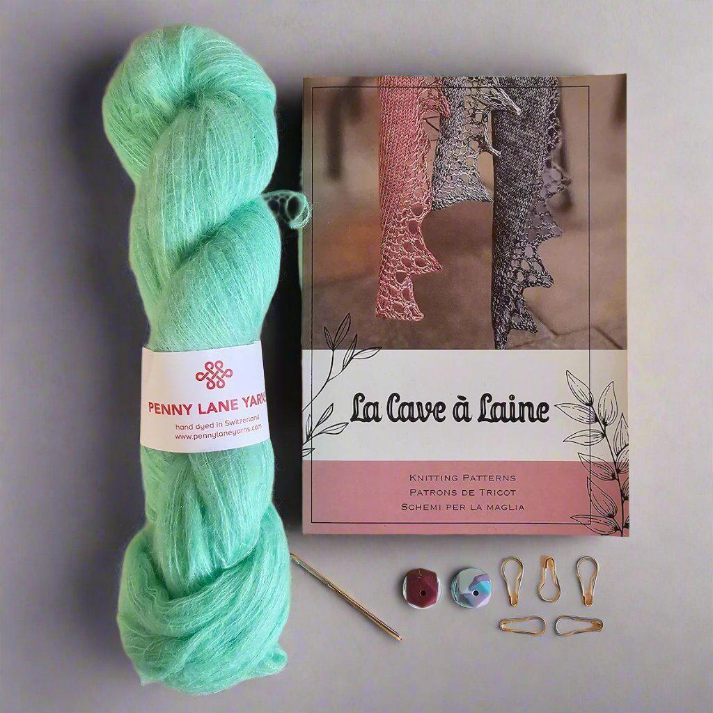 Knitting Kit - Penny Lane Suri & Silk Blank Space Scarf - Barbie-La Cave à Laine